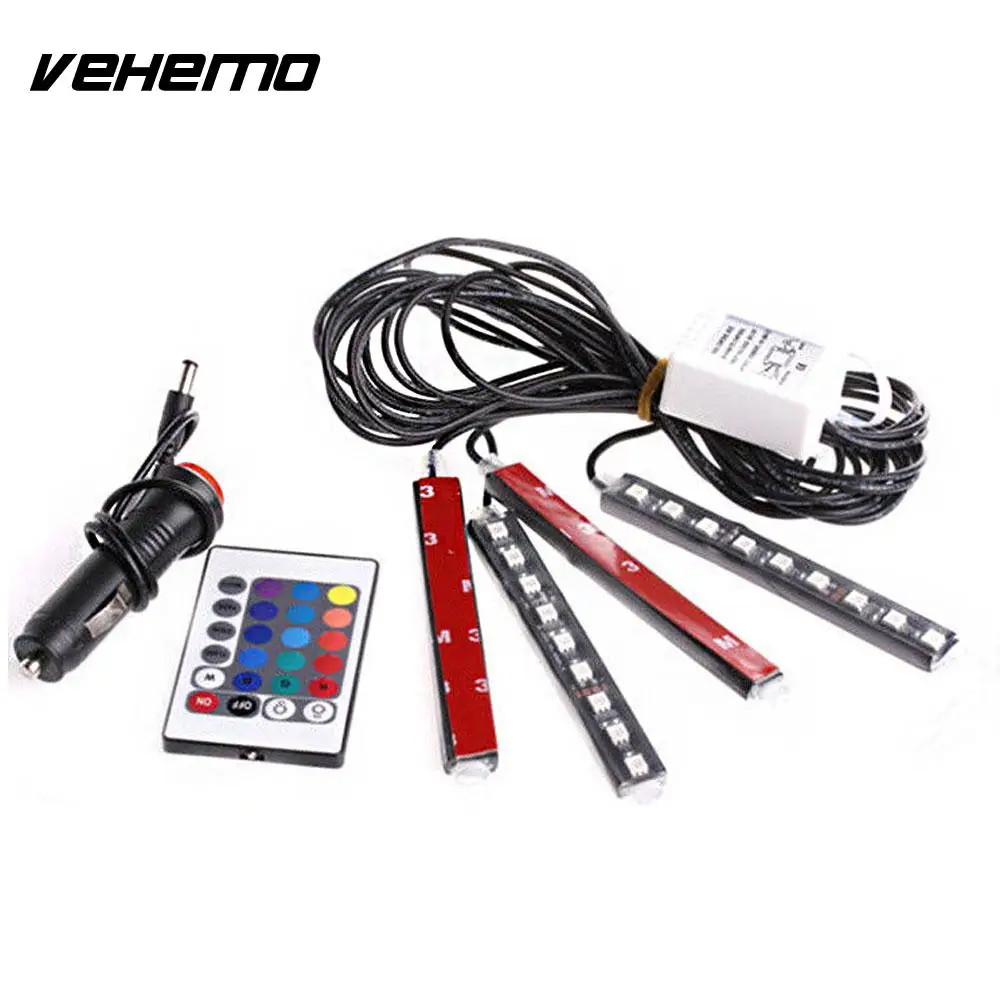 

Vehemo Remote Control Home Decor LED Strip Underbody Light Lights Strips Super Bright LED String Car Interior