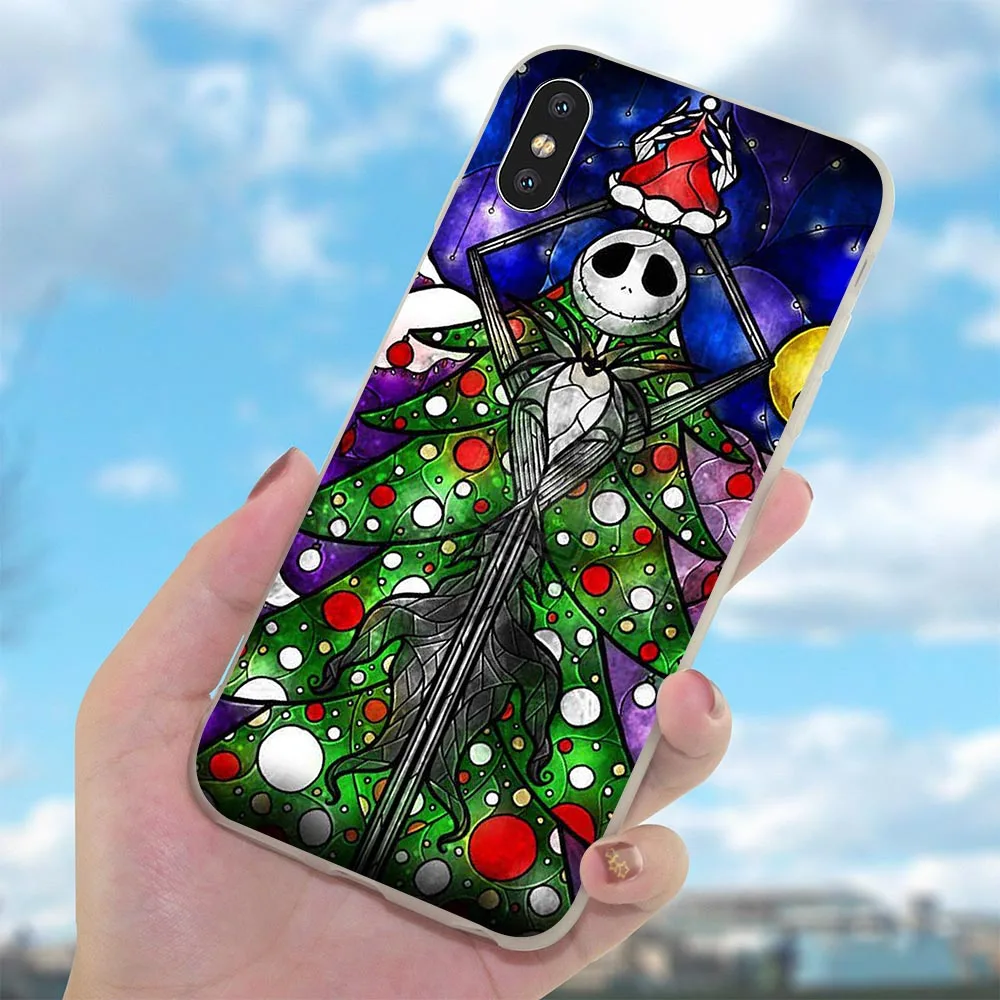 Мягкий чехол из ТПУ для iPhone Xs Max кошмар Рождество Хэллоуин телефонные чехлы X 7 8 Plus