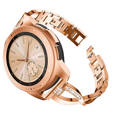Ремешок из нержавеющей стали для samsung Galaxy Watch 42 мм, ремешок для часов, стразы, металлический ремешок для samsung Galaxy Watch 42 мм