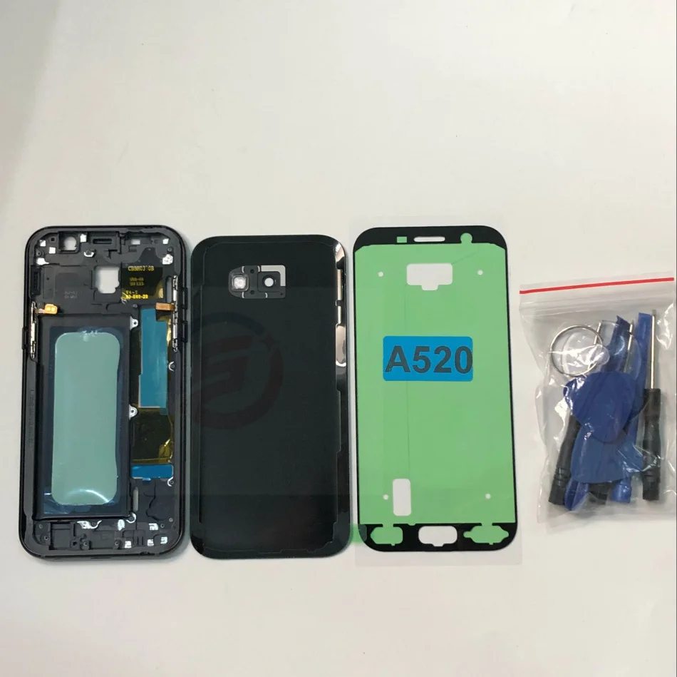 Полный Корпус задняя крышка+ Ближний Рамка для samsung Galaxy A5 A520 A520F SM-A520FD/S() полные части