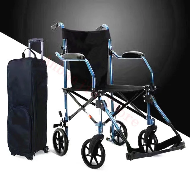 

Useful lightweight travel portable manual wheelchair used elderly people