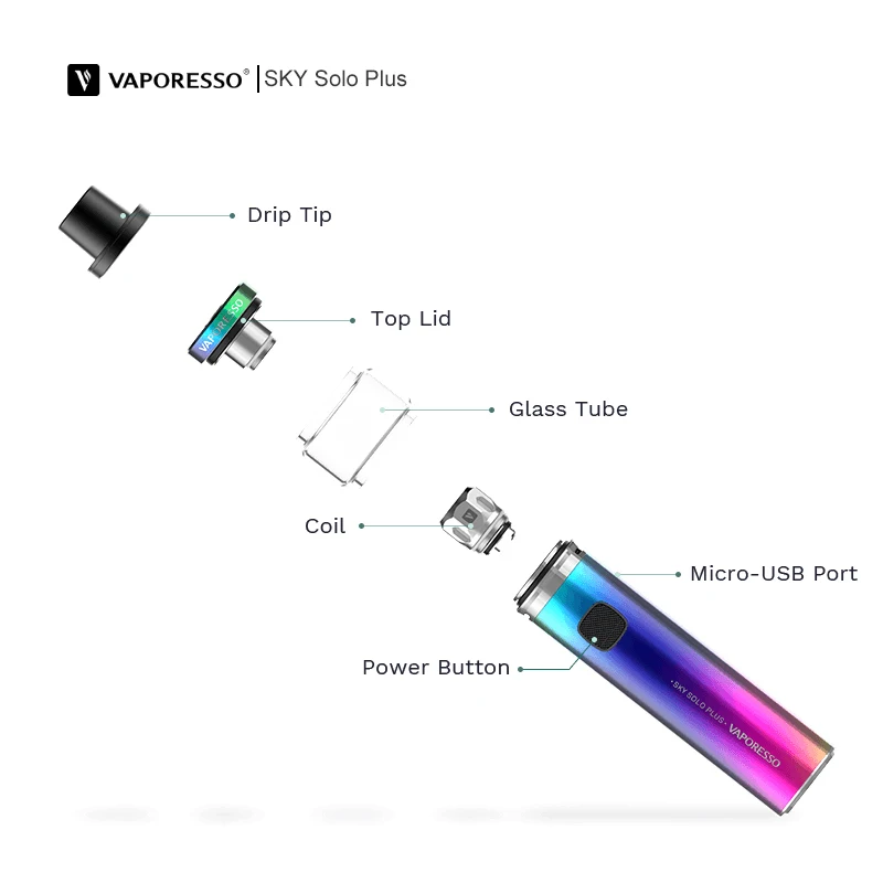 Vaporesso электронная сигарета Sky Solo Plus комплект капельного наконечника 510 вейп ручка