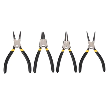 

4Pcs Portable 6" 150mm Internal External Pliers Retaining Clips Multifunctional Snap Ring Circlip Pliers For Inner/Outer Rings