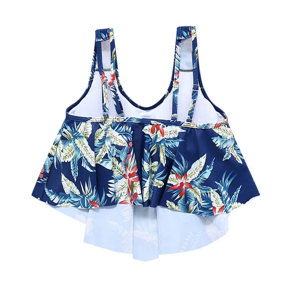 2019 Sexy Women Bathing Suits Top Ruffled With High Waisted Bottom New Lady Split Swimsuit Wire Free Regular Bikini Set XYT04FY