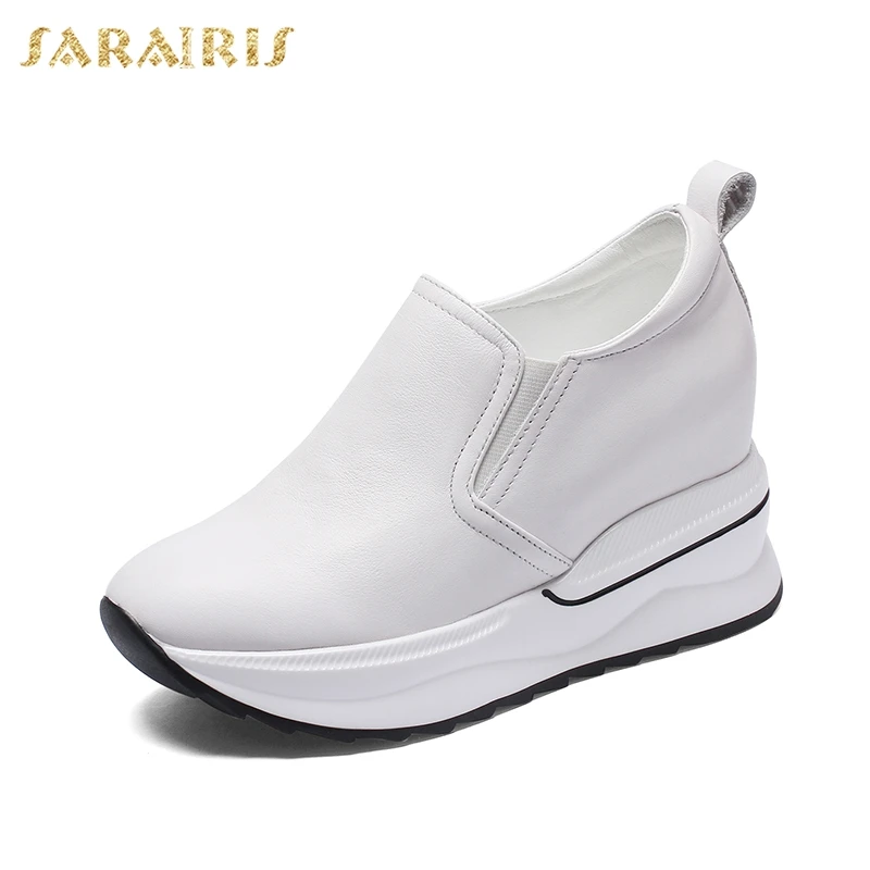 

SARAIRIS Attractive Platform Loafers Classics women's Flats Genuine Leather fashion Elegant Office Lady Fashion women's Shoes