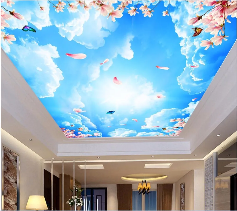 WDBH Custom 3d Ceiling Murals Wallpaper Home Decor Painting Sky