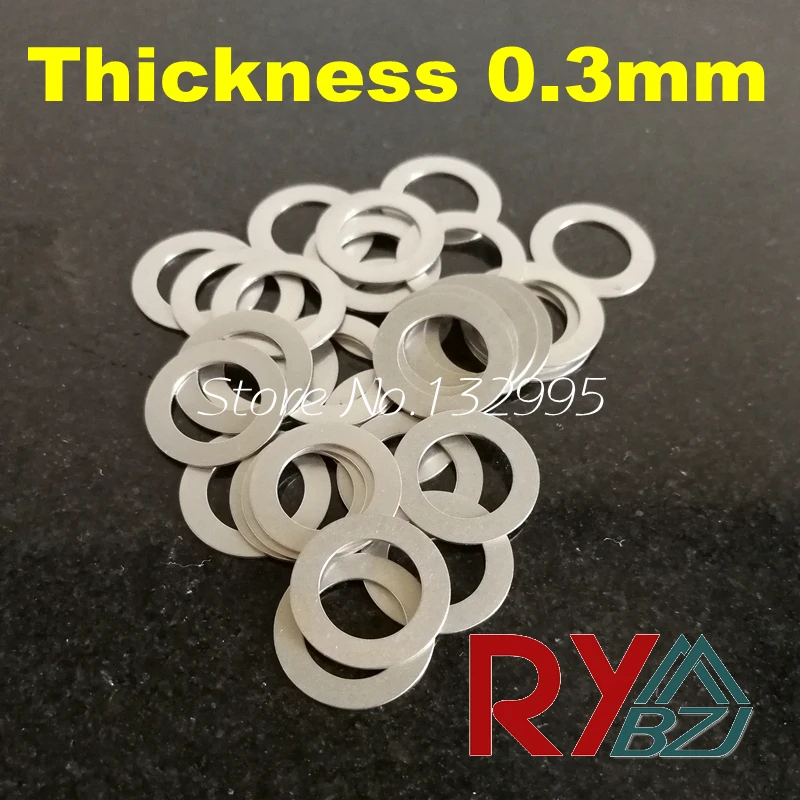 

Thickness 0.3mm Stainless steel Flat Washer Ultrathin gasket Thin shim SUS304 M3 M4 M5 M6 M8 M10 M12 M13 M14 M15 M16 M17
