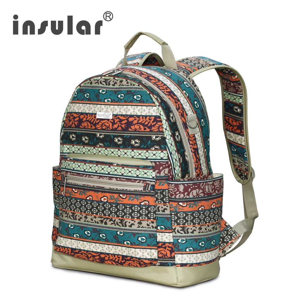 

Insular Canvas Baby Diaper Bags Backpack for Moms Travel Mummy Maternity Nappy Changing Bag Designer Mother Backpack Dad Bag