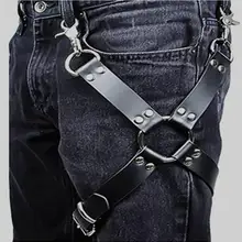 Для мужчин и женщин, новая мода, кошелек, ремень, цепь, ремень, зажим, кожа, в стиле панк, на подтяжках, крючок, регулируемое кольцо на ногу, носок ручной работы, подвязки, унисекс