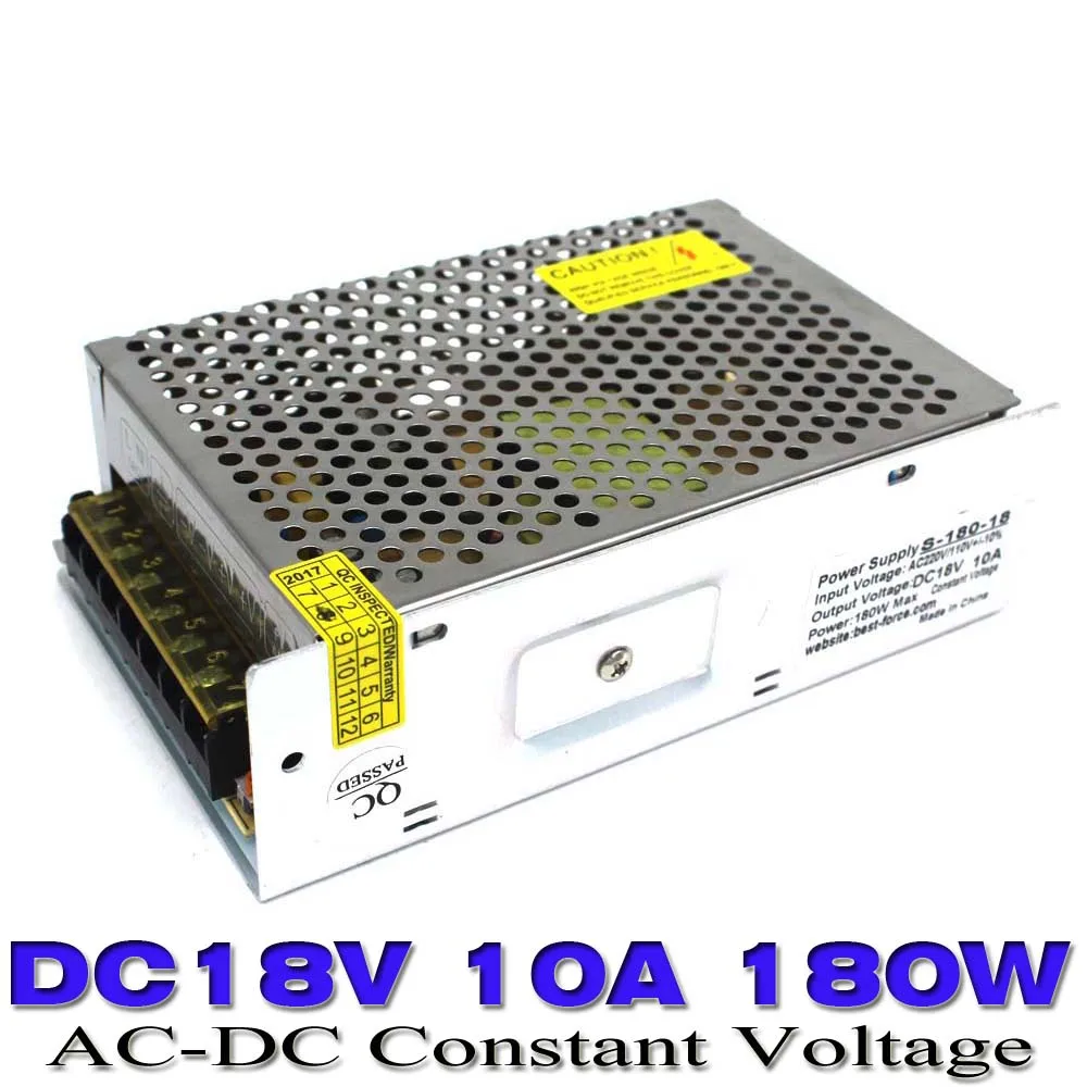 Switching Power Supply AC 110V/220V to DC 18V 10A 180W Power adapter Transformer
