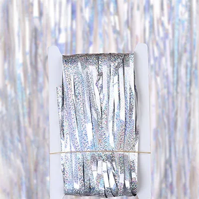 Sparkling Tinsel Foil Curtain - Party Backdrop & Wedding Decoration