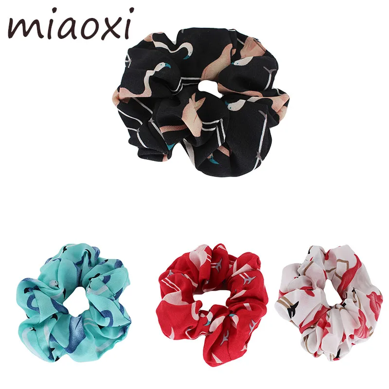 

Elastic Hair Bands For Women Animal Flamingo Hair Accessories Girls Fashion Headbands Hair Ties Circle Cute Hairband