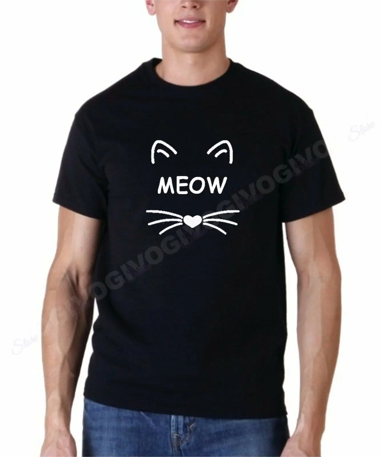 Cat Lovers Meow Shirt Pet Tee Gift Idea for Daddy Funny Men T-Shirt S-3XL2019 fashionable Brand 100%cotton Printed Round | Мужская