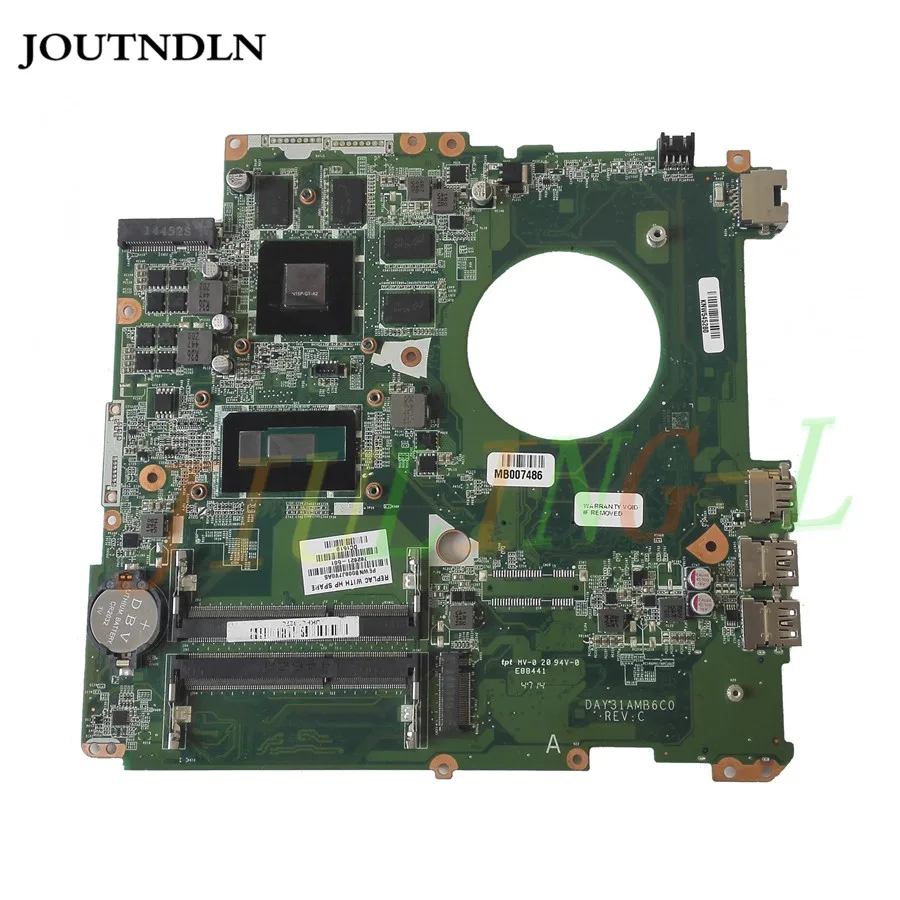 JOUTNDLN для материнской платы ноутбука hp ENVY 17-K 782621-501 DAY31AMB6C0 w/I7-5500U cpu и 850 M 4 GB