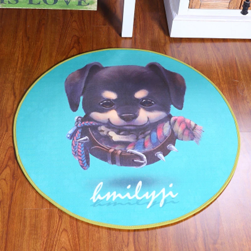 Carpets Kitchen Pet Print Round Cat Kids Bedroom soft Rugs ...