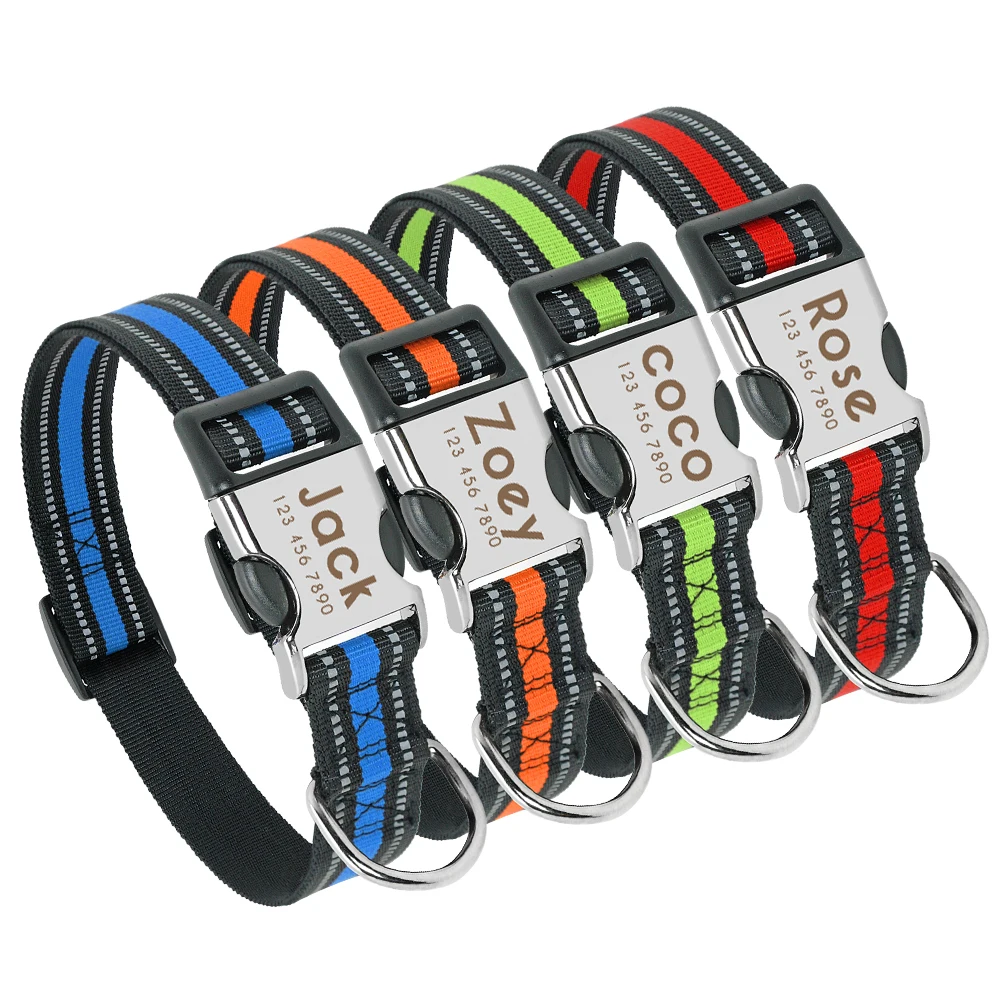 Personalized Dog Collar Reflective