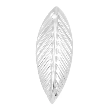 

8SEASONS Charm Pendants Leaf silver-color 21x7.5mm,500PCs (B23257)