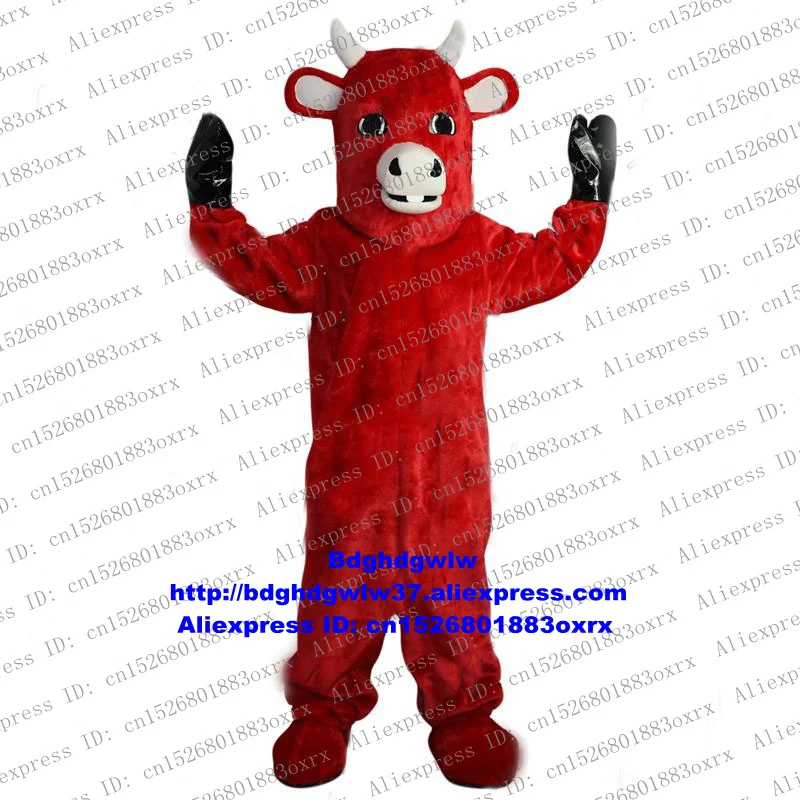 Маскарадный костюм Red Kerbau Bison Wild бык Мул икры крупного рогатого скота мультяшный