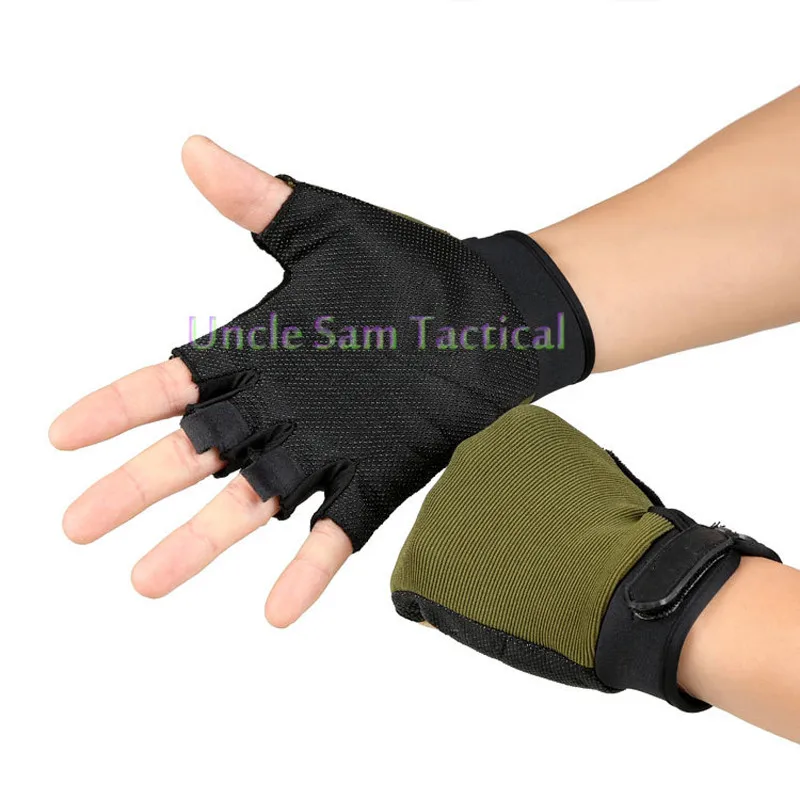 Tactical Military Half Finger Gloves Men/'s Hunting Shooting Combat Fingerless