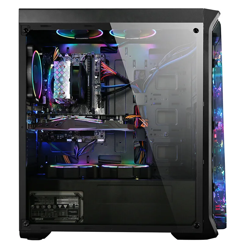 GETWORTH R31 Liquid Cooling Computer Intel I7 Desktop I7 8700K GTX1060 6GB WD 240G SSD 8G RAM Win10