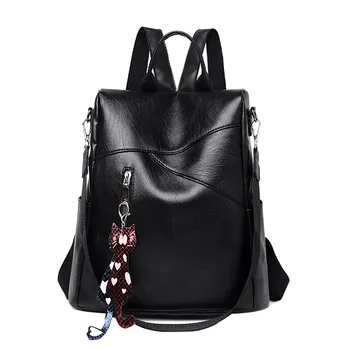 

Backpack Women Color Matching Wild Fashion Leisure Travel Bag Student Bag Leather Backpack Mochila Feminina рюкзак женский