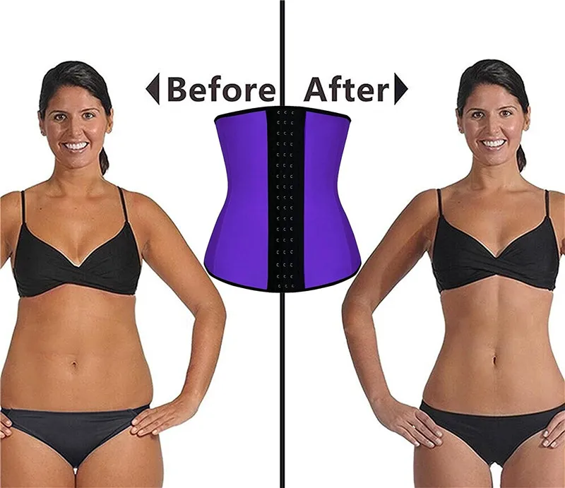 NINGMI Women Waist Trainer Rubber Latex Modeling Belt Weight Loss Corrective Underwear Corset Cincher Sexy Hourglass Body Shaper (7)