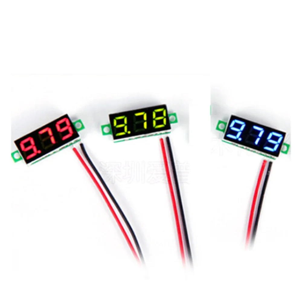 0 28 Inch 2 5V 30V Mini Car Digital Voltmeter Voltage Tester Meter LED Screen font