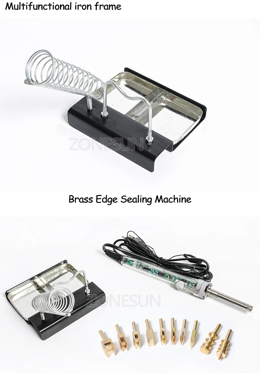ZONESUN 10 шт. одна линия 1-8 мм кожаный край для герметизации DIY инструмент латунь паяльник край маркировки кожевенное ремесло инструмент embosser