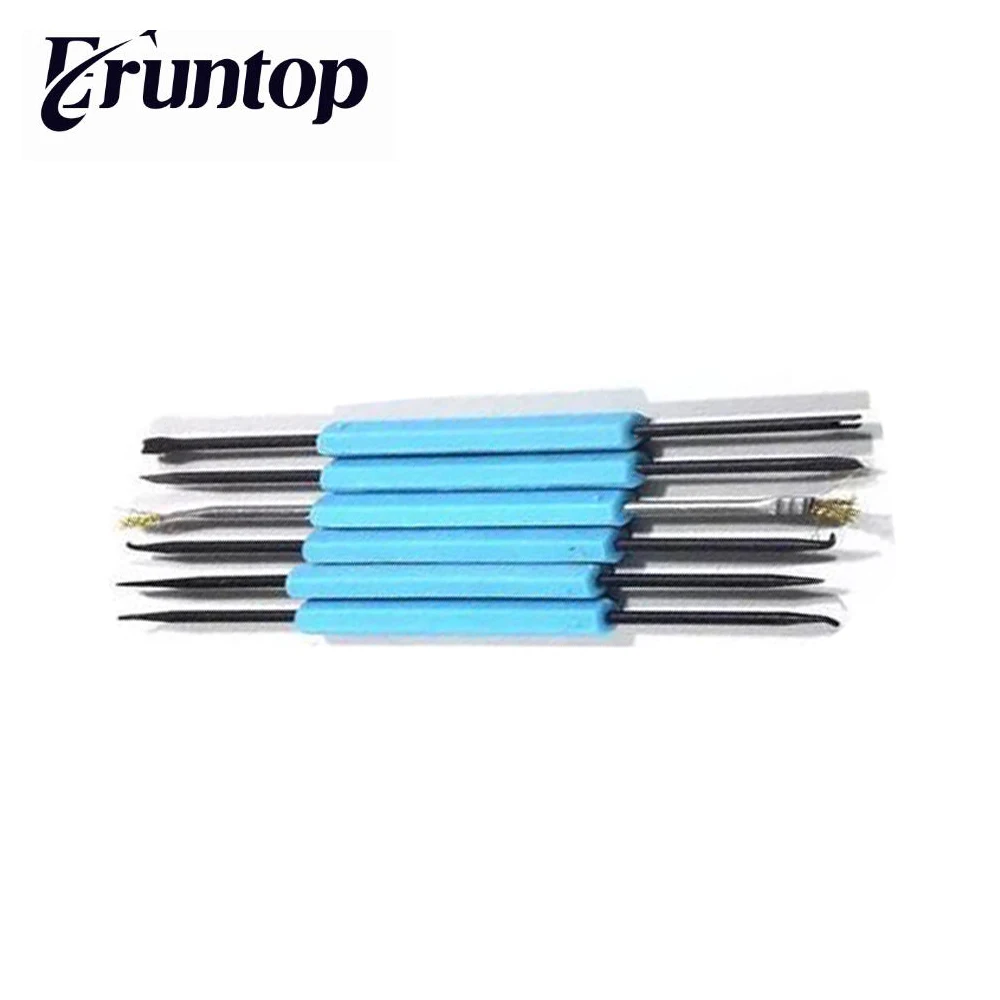 

1set 6 in 1 Tweezers Double-sided Soldering Assist Aid Repair Tools Set