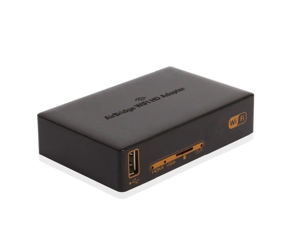 Airbridge WiFi HD адаптер HDMI/VGA/USB 2,0 ТВ приемник с MicroSD карты/флэш-диск/локальный диск поддерживает DLNA/Miracast
