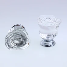 Modern simples moda criativa claro rosa de vidro de cristal gaveta do armário tv armário de cozinha armário handle knob knob pull prata