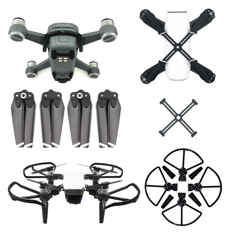 Sunnylife для DJI Spark аксессуары 4730 пропеллер + Фиксатор пропеллера защита с шасси