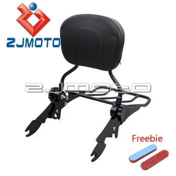 

Motorcycle Adjustable Backrest Sissy Bar Luggage Rack For Harley Road King Street Road Glide Ultra Electra FLH FLHT FLTR 09-17