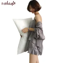 Fdfklak шелковая атласная пижама женские весенне-летние пижамы комплект сексуальная женская одежда для сна Пижамный костюм спортивные костюмы женская пижама Femme