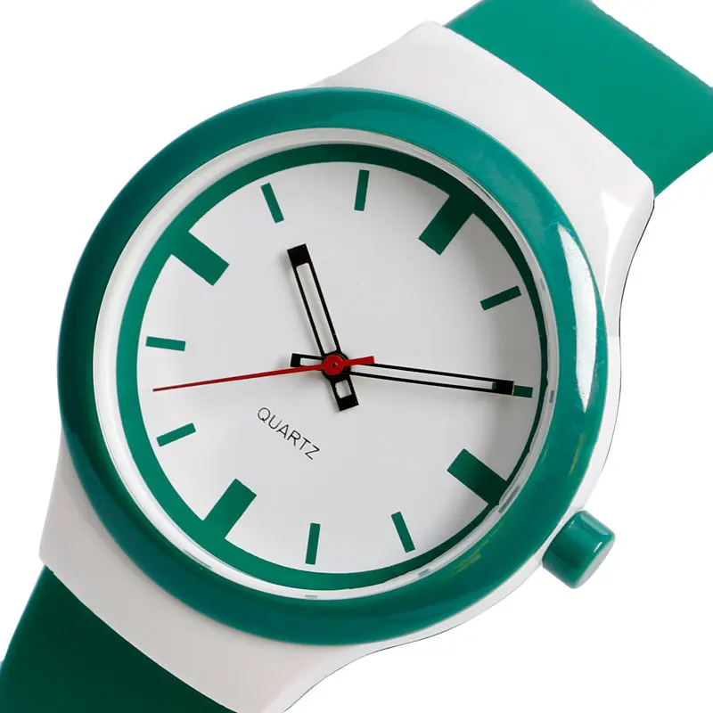 

Simple Sport Quartz Wrist Watch For Children Water Resistant 3ATM Soft Silicone Strap Wristwatch Casual Korea Style Boy Clocks