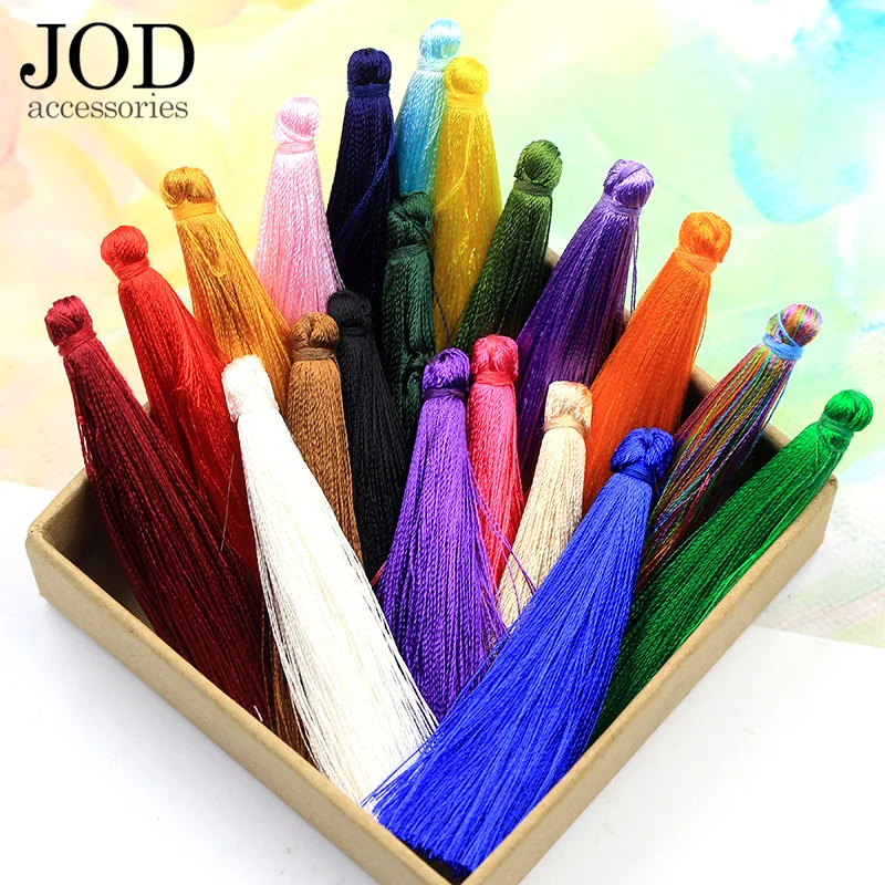 

JOD 7cm Rich Color Decorative Clothes Curtain Tassel Fringe Purl Macrame Pendant DIY Jewelry Accessories Sew on Applications