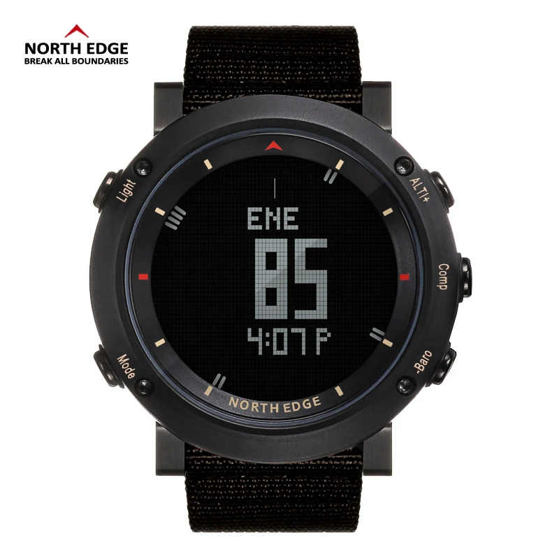 NORTH EDGE, цифровые часы для мужчин, часы для бега, плавания, спортивные часы, альтиметр, барометр, будильник, компас, часы с термометром, Rrelogio