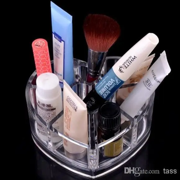 

US Stock Clear Acrylic Cosmetic Jewellery Organizer Makeup Box Case Christmas gift