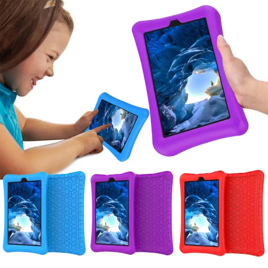 

HIPERDEAL Kidds Silicone Case Cover For 2017 Amazon Kindle Fire HD 7 18May15 Drop Ship F
