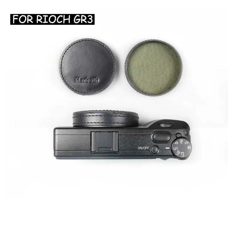 

High Quality Genuine Leather Lens Cap for Ricoh GRIII Lens Protector