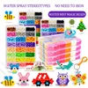 NEW 24 Colors DIY Water Spray Magic beads Hand Making beads 3D Puzzle Educational Toys For Children Kit Ball Game 1