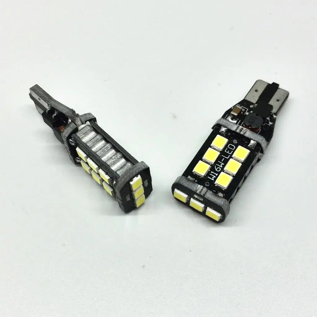 WLJH 2x Canbus Автомобильные светодиодные лампы W16W T15 912 921 для Samsung чипы 2835 12 В заднего