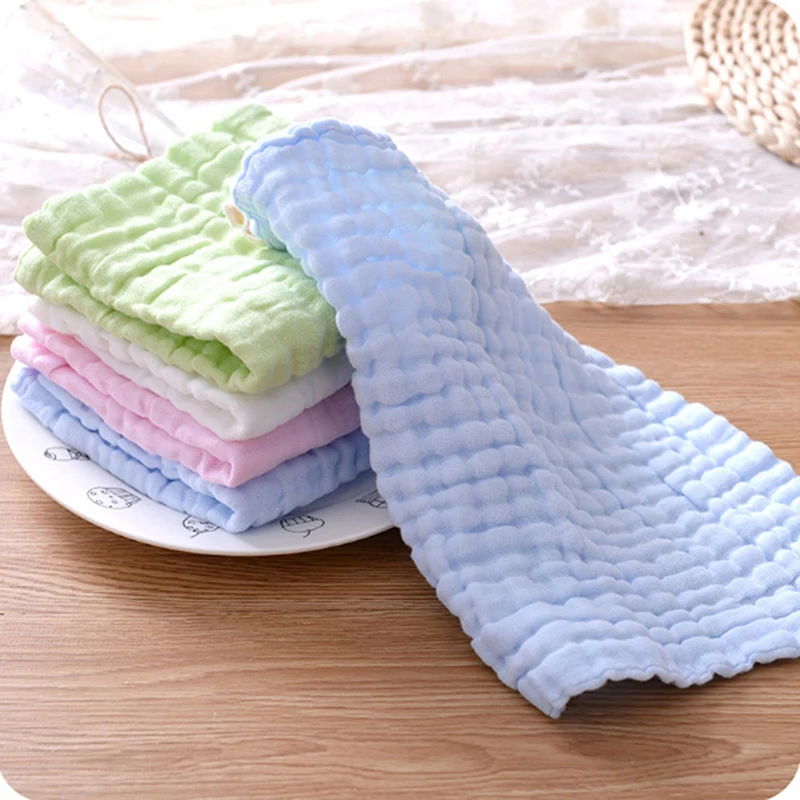 

23*23cm Bath Towel Unisex Adult Kids Baby Square Solid Cotton Soft Face Cleaning Towel