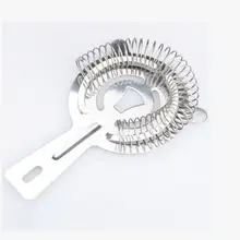 Высококачественный фильтр из нержавеющей стали с плоской ручкой, ситечко для коктейльного бара, инструмент для винного льда, 4 шт./лот