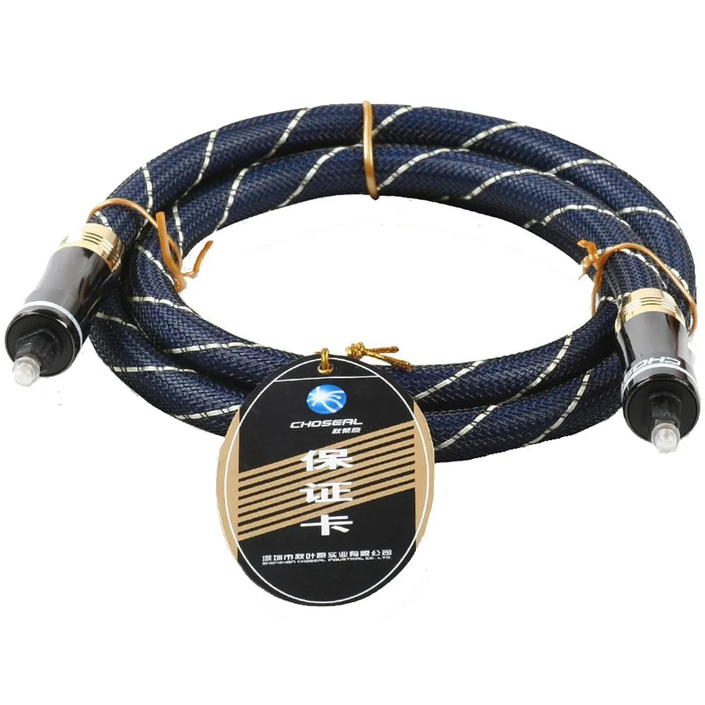 

Choseal GB1702 High Quality Digital Optical Audio Cable OCC 1m