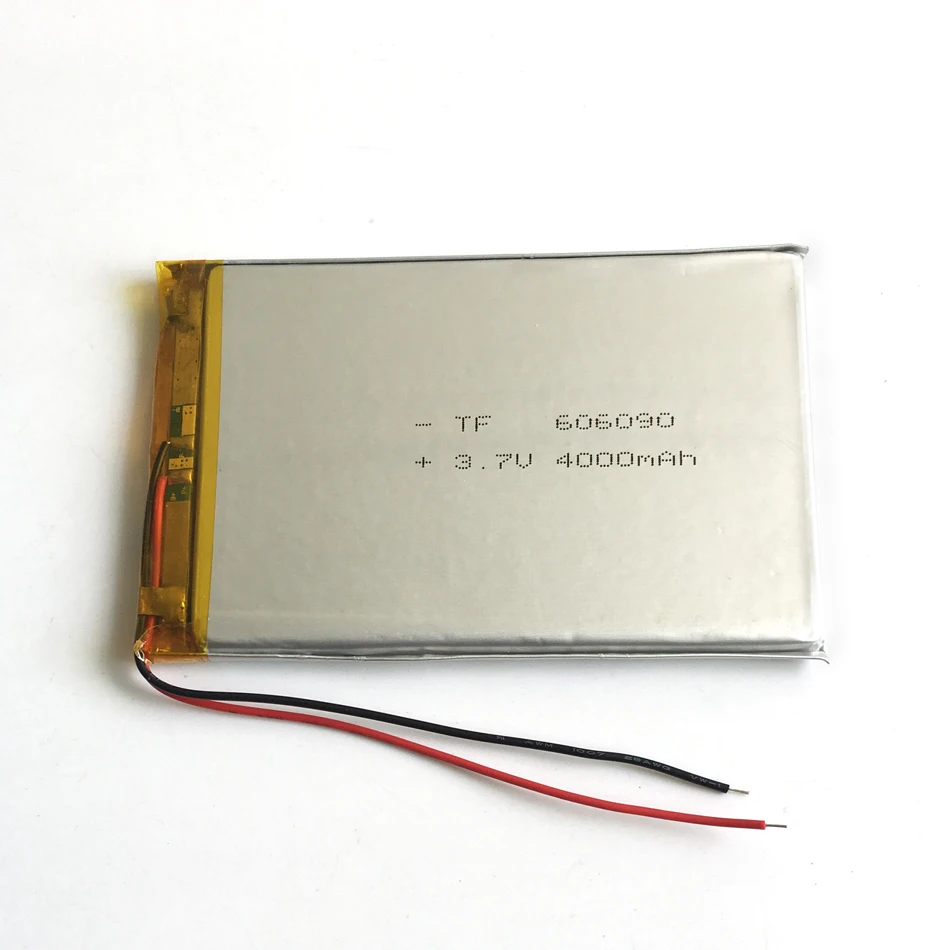 Лот 5 шт. 3,7 V 4000mAh 606090 литий-полимерный аккумулятор для gps psp DVD PAD Электронная книга планшетный ПК ноутбук внешний аккумулятор