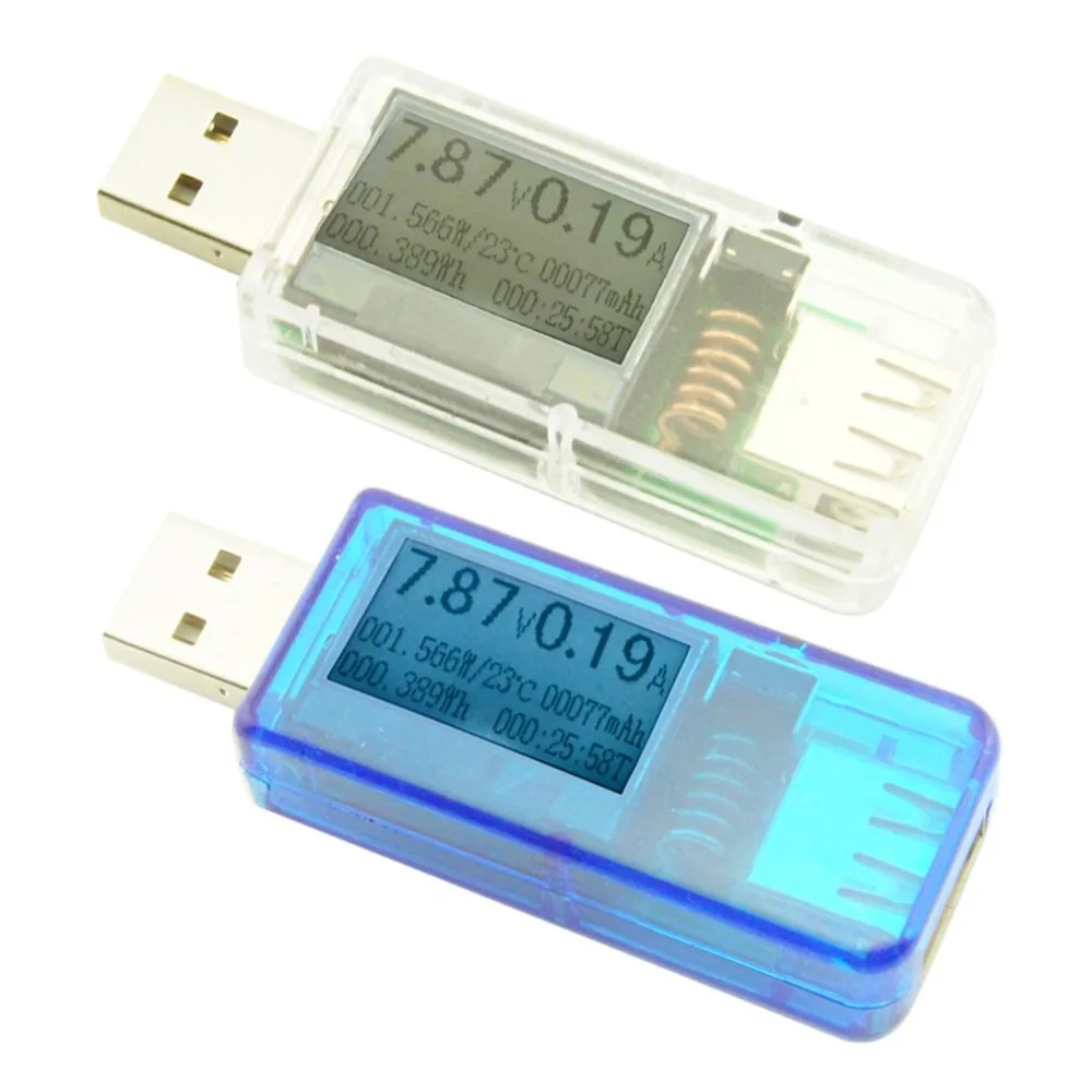 Портативный 12 в 1 USB Тестер Цифровой вольтметр постоянного тока Вольтметр