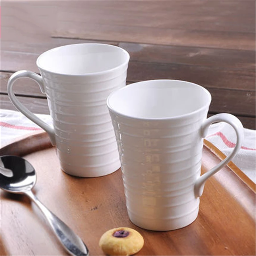 White Bone China Creative Coffee Mug Cup Gift Copo Art Supplies Canecas