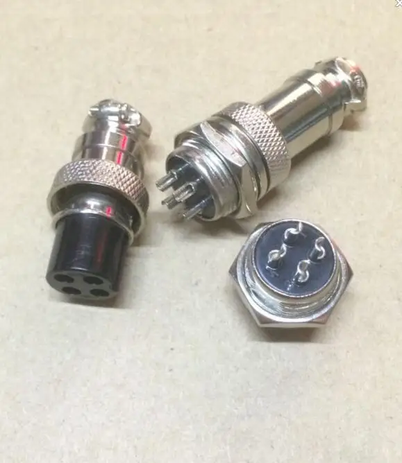 Buy 10Pair/Lot GX16 4 GX16 4Pin 16MM Male & Female