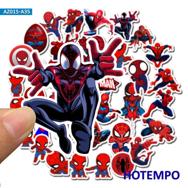 Cheap 35pcs Marvel Super Hero Spider-Man Stickers for Mobile Phone Laptop Luggage Suitcase Guitar Skateboard Bicycle Car Decal Sticker Cheap 35pcs Marvel Super Hero Spider-Man Stickers for Mobile Phone Laptop Luggage Suitcase Guitar Skateboard Bicycle Car Decal Sticker